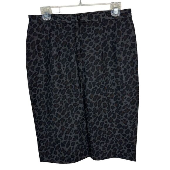 Ann Taylor Cheetah Spots Grey Pencil Skirt- Size 6 - Picture 2 of 6